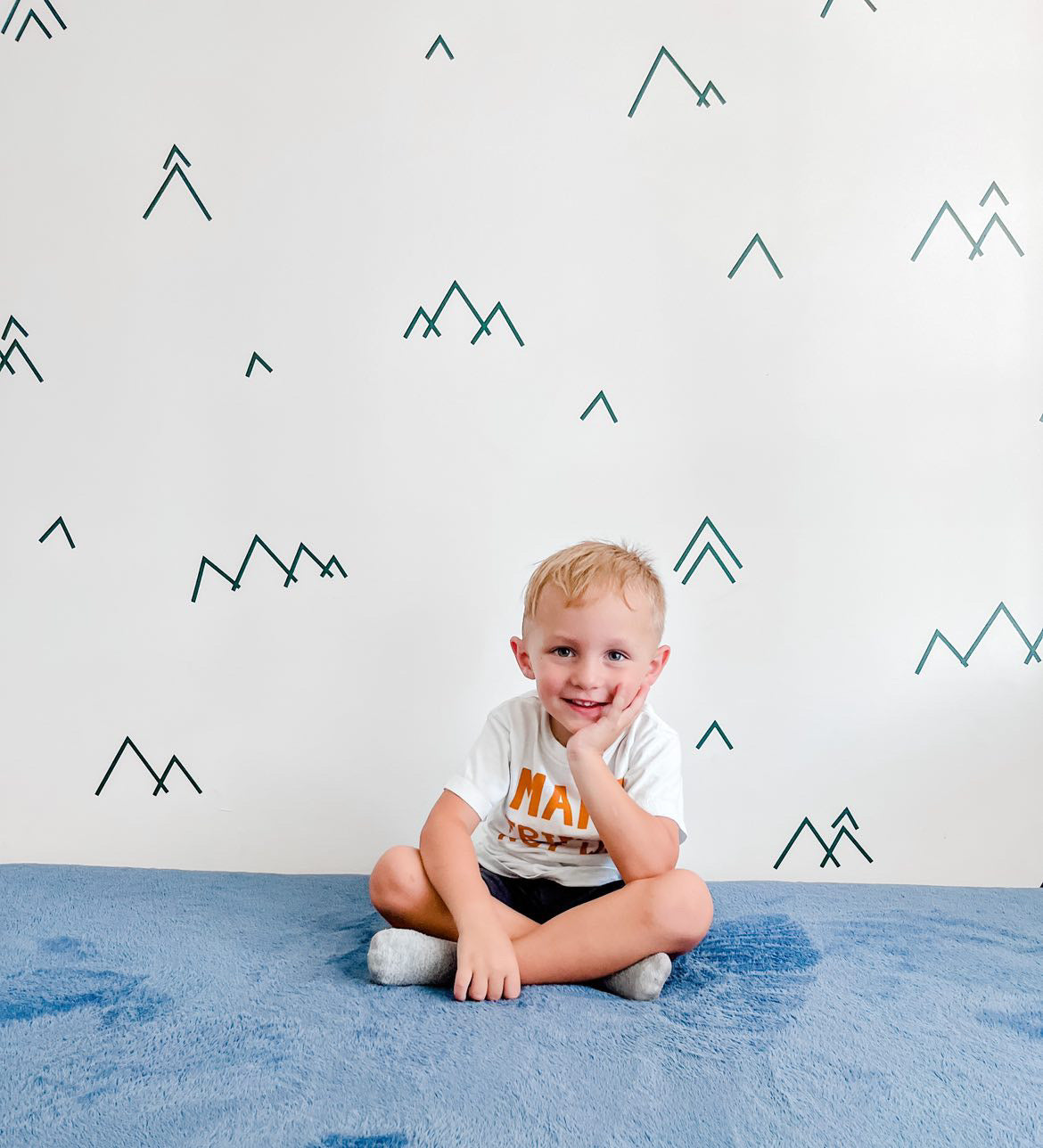 Mountain Peaks Triangle Wall Decals