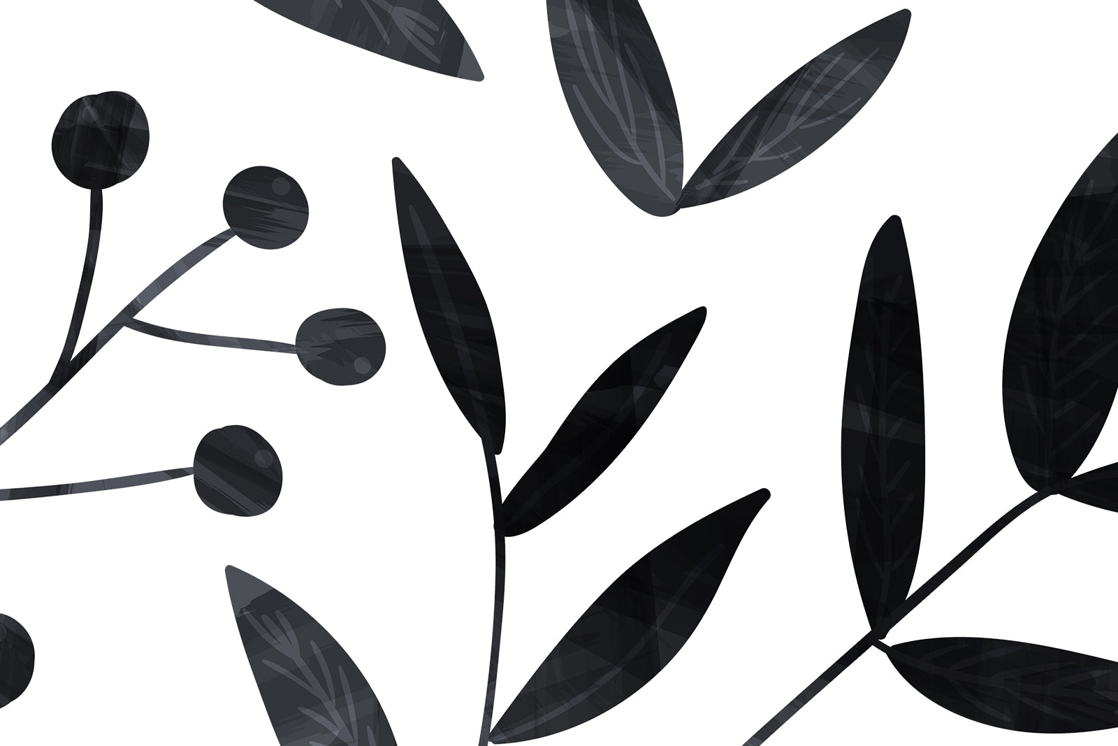 Twiggy leaves and branches wall decals 
