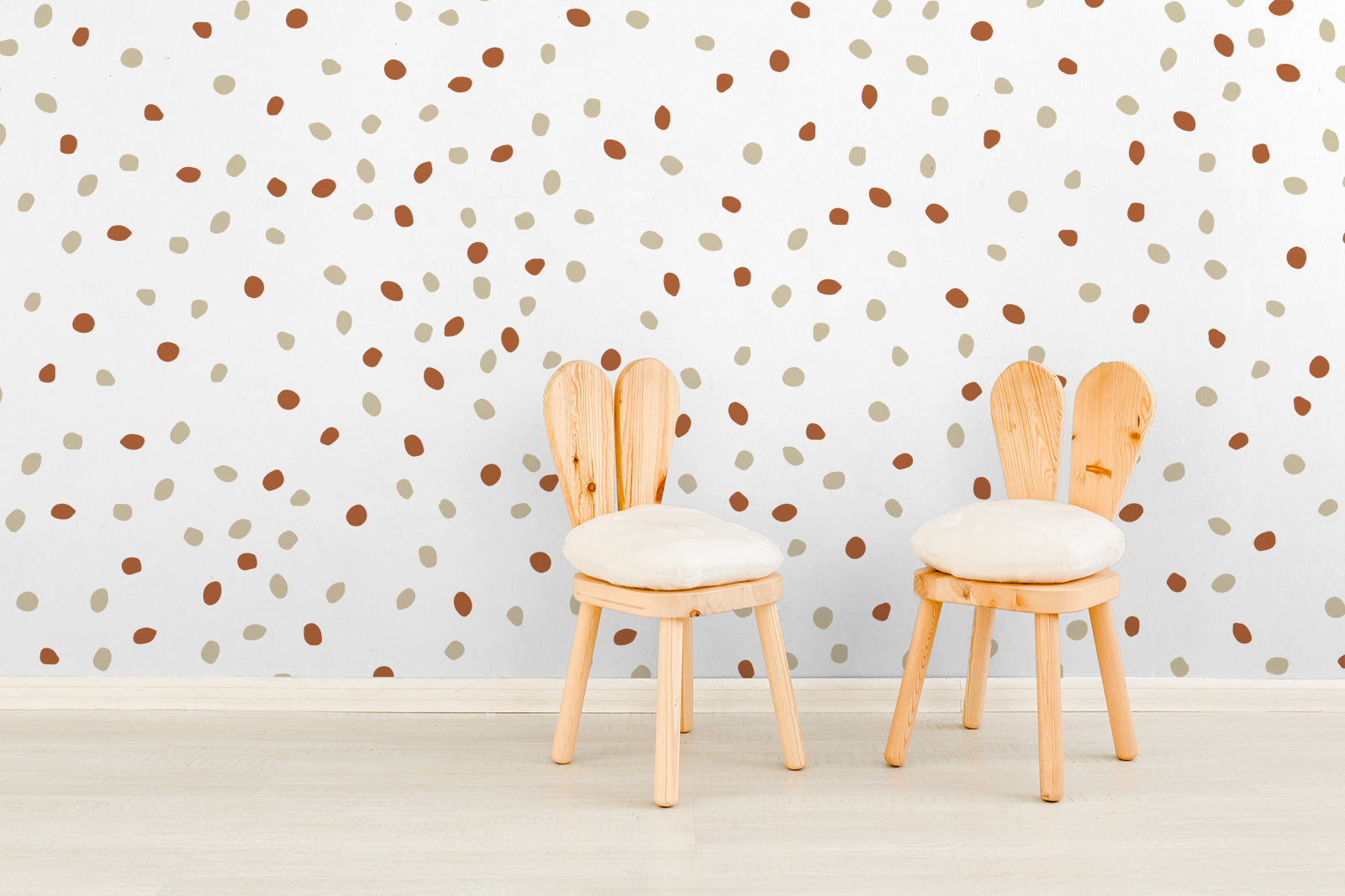 Polka dots peel and stick wall decals 