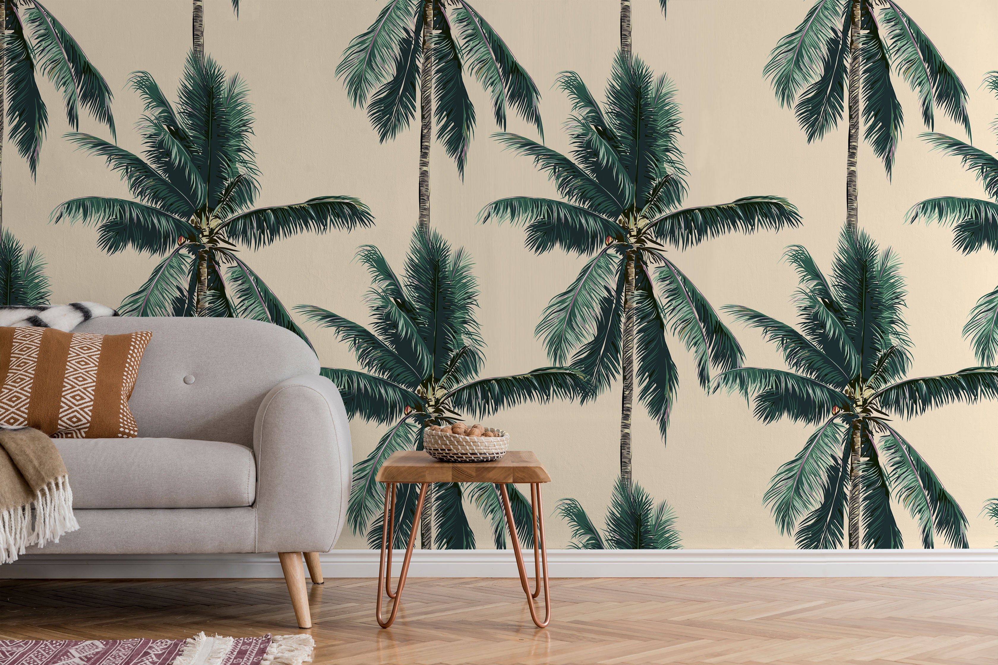 Shady Palm Tree Wallpaper peel and stick 