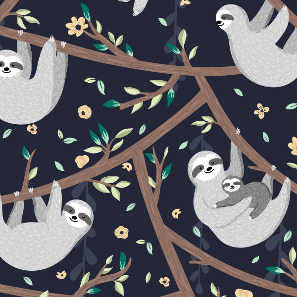 Three toes sloth wallpaper peel and stick