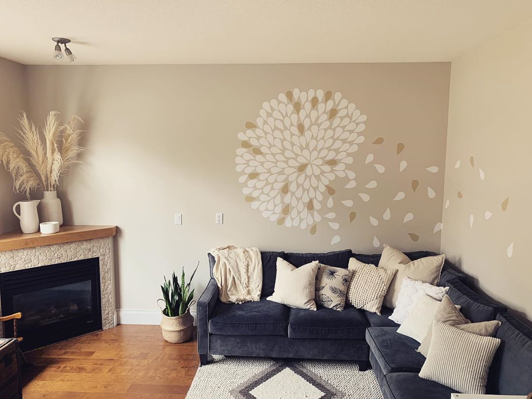 Dandelion Peel and stick wall decal 