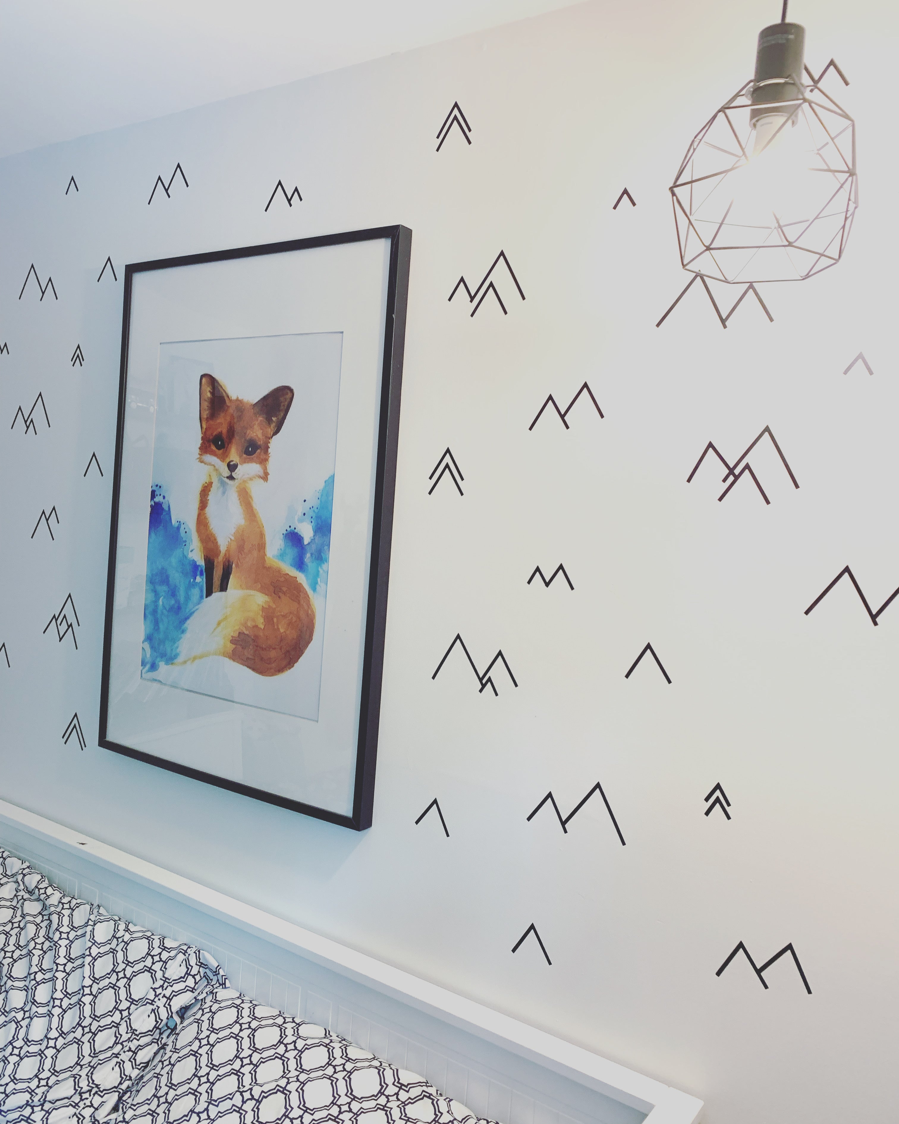 Mountain Peaks Triangle Wall Decals