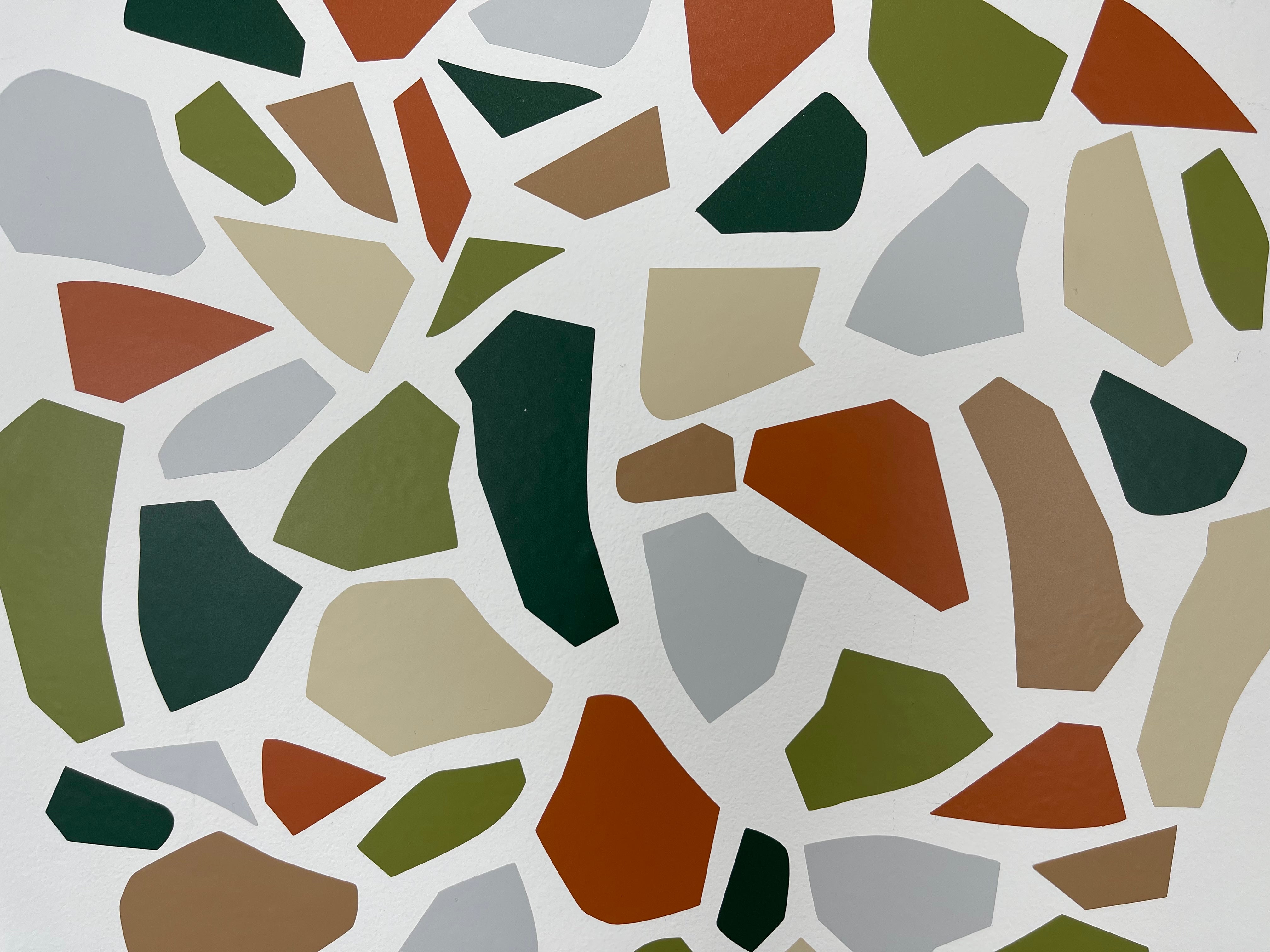Woodland color palette Terrazzo decals