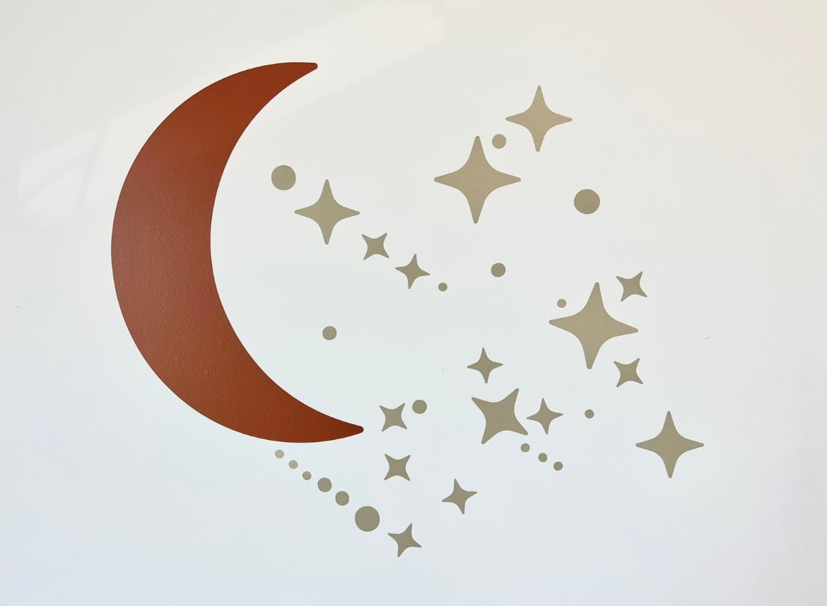 Moon and Stars Constellation Wall Decals